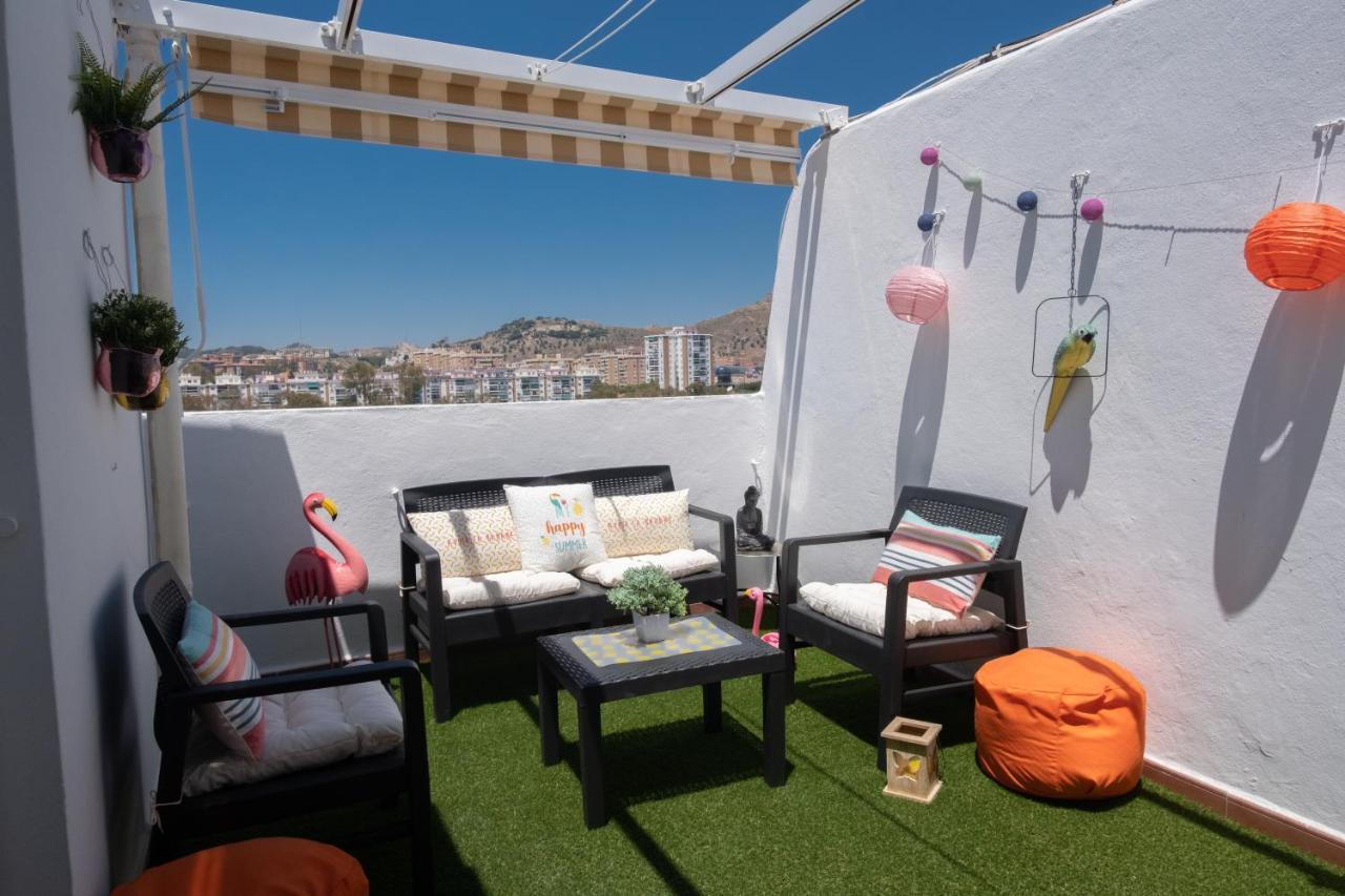 Penthouse City Center Private Terrace Wifi Malaga Ngoại thất bức ảnh